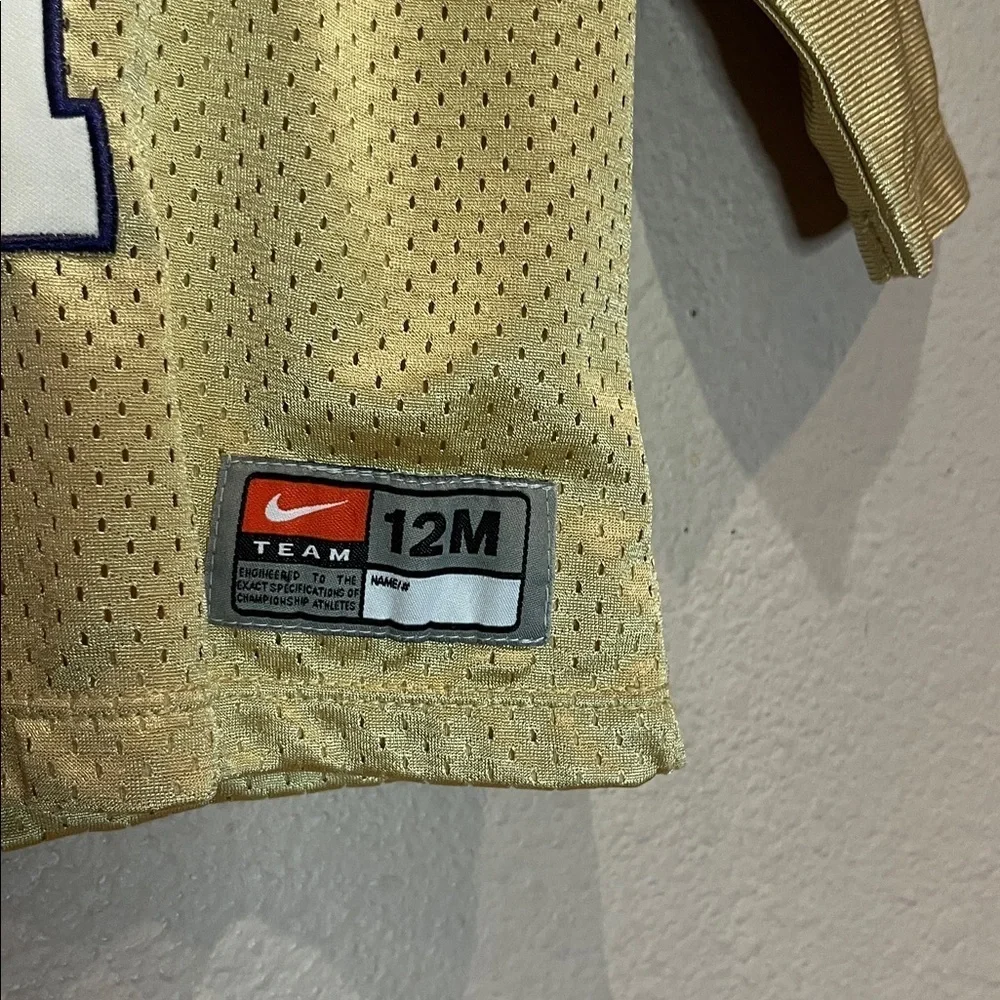 Nike University of Washington Vintage Football Jersey Size 12 Months Huskies